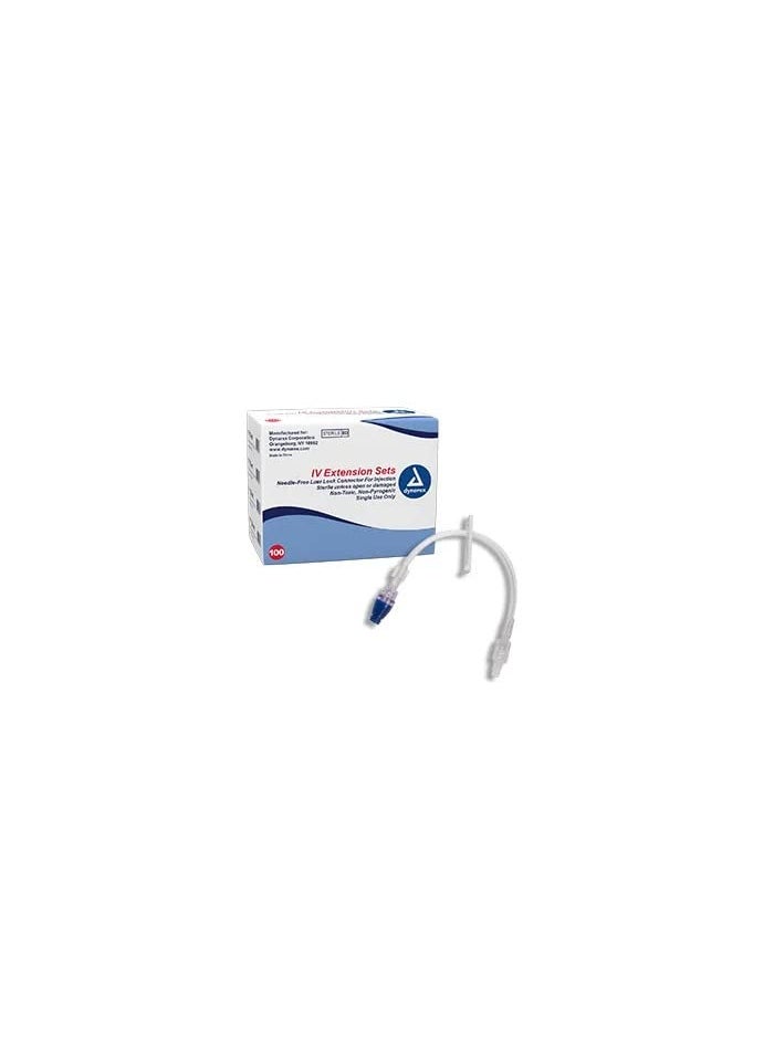 Dynarex Dynarex 7060 IV Extension Set with NeedleFRee Ll Connector 6 Length Pack of 100 