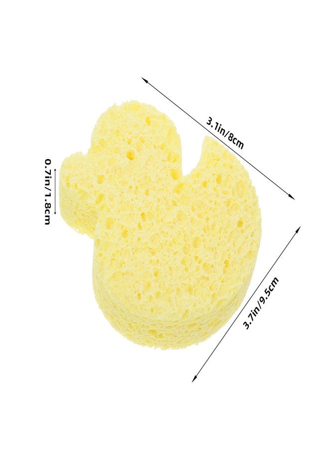 minkissy Cute Bath Sponge for Newborns Soft Yellow Duck Bathing Sponges for Kids, Baby Cartoon Bath Sponge Gentle Exfoliating Bath Supplies - Image 2