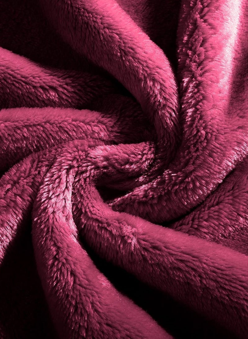 بيير دونا بطانيات من الصوف الفاخر خفيفة الوزن ومضادة للكهرباء الساكنة وبطانية حرارية مثالية للأريكة بطانية مريحة لغرفة المعيشة والسرير والأريكة 200 سم في 150 سم - Image 4