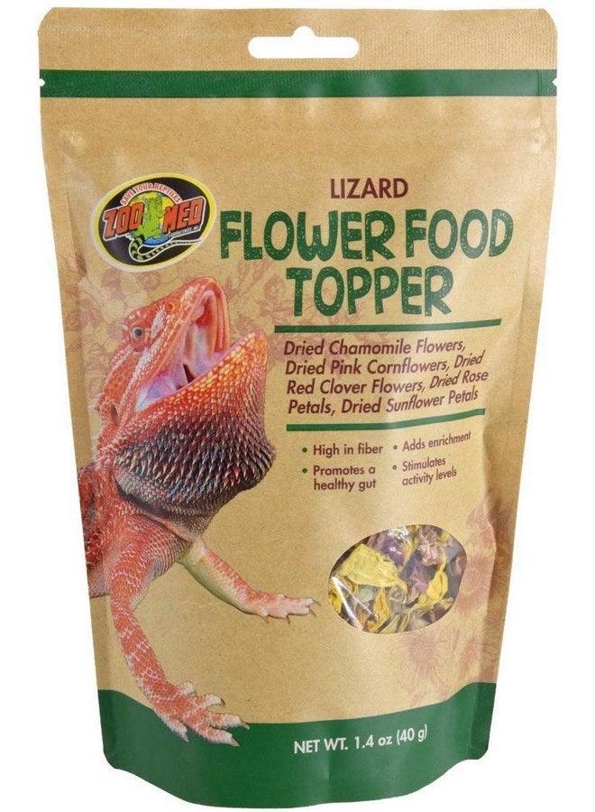 زوو ميد غطاء طعام على شكل زهرة السحلية من Zoo Med، 1.4 أونصة - عبوة من قطعتين
