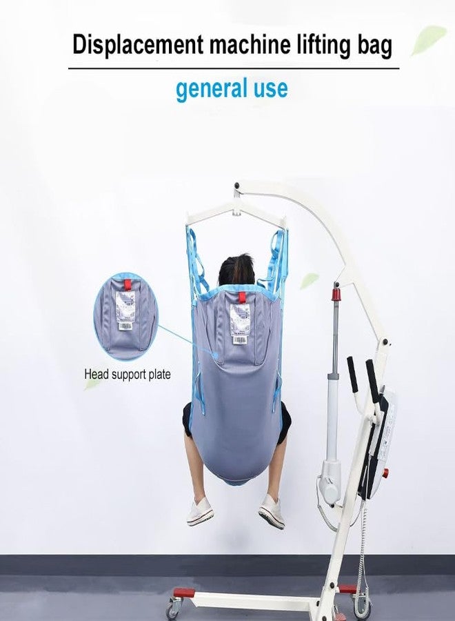GHORTHOUD Medical Patient Lift Sling Universal Lift U Sling 605lb Capacity Divided Leg Slings for Patient Lift Toileting Transfer Slings Split Legs with Commode Opening Compatible with Various of Lifts (L) - Image 3
