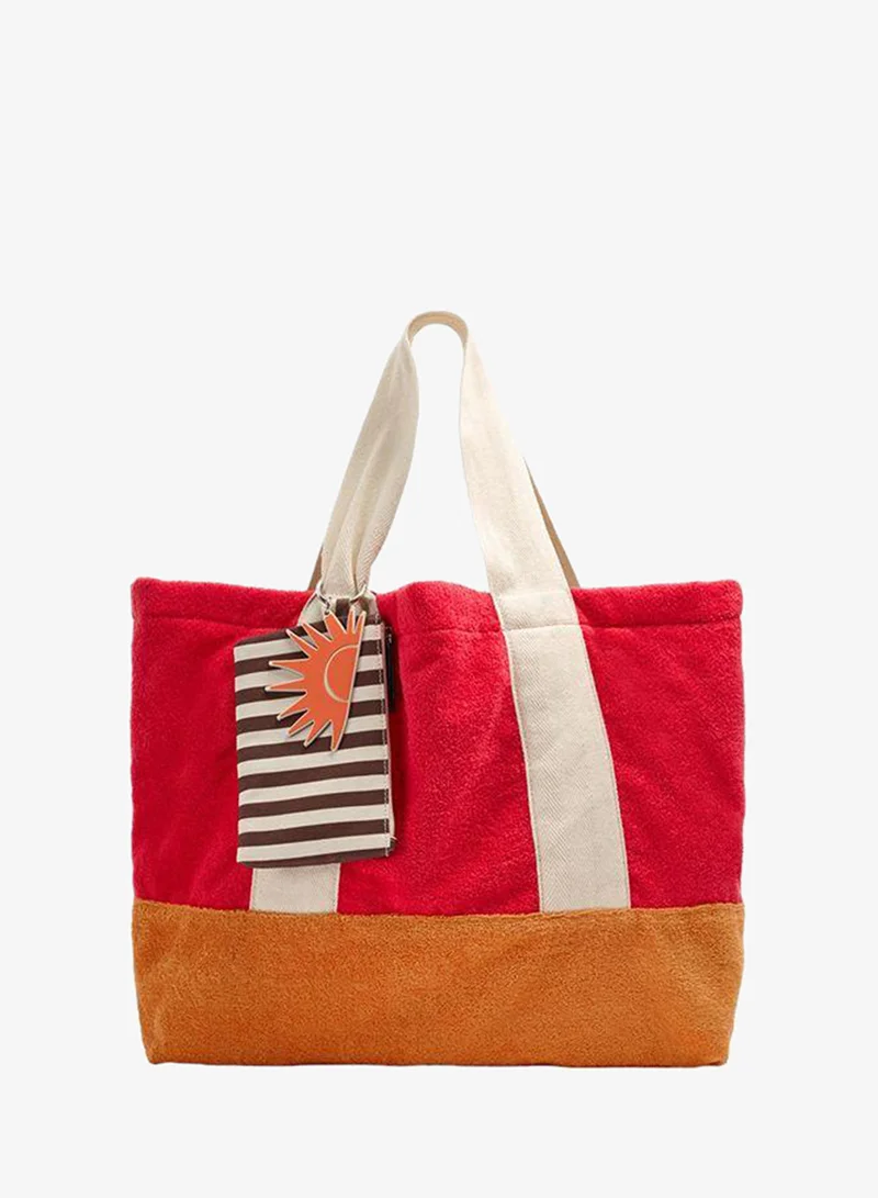 Parfois Shopper Bag With Contrast Pendant