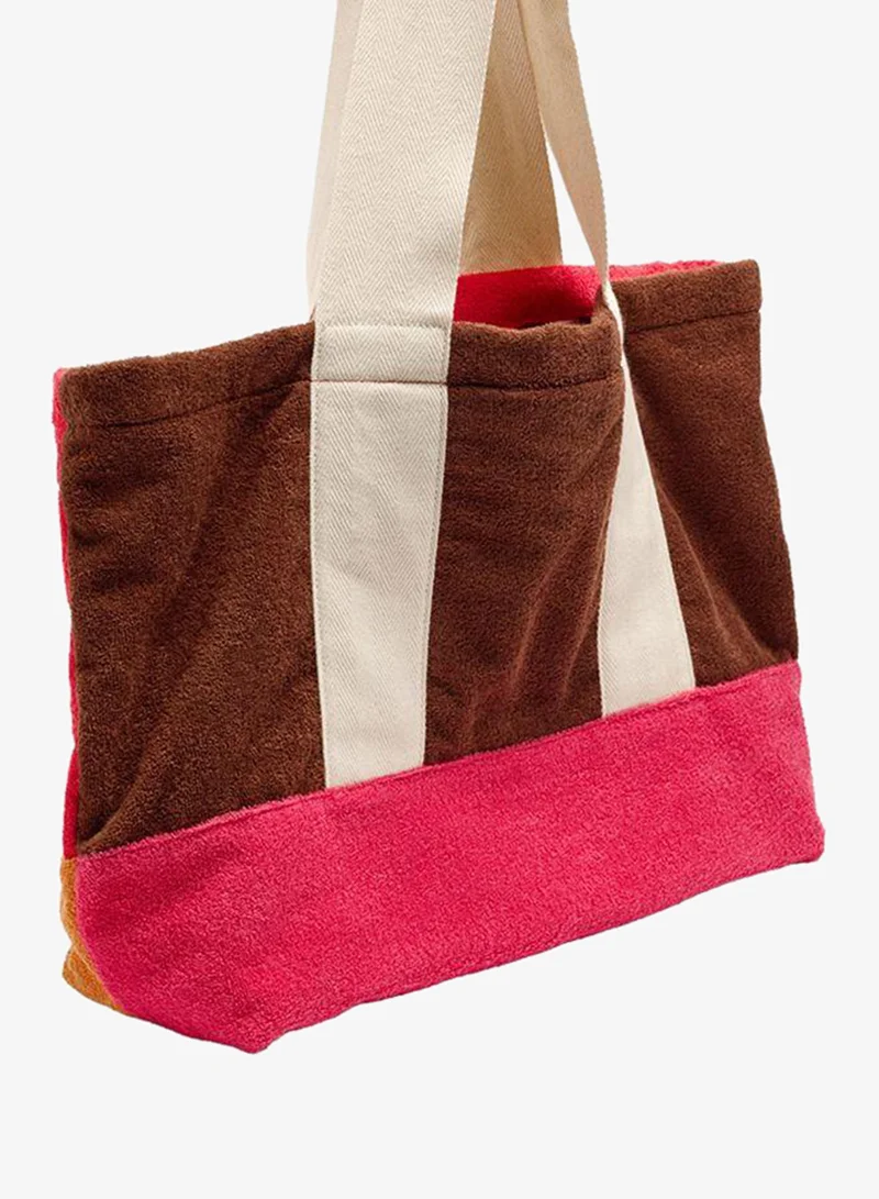 Parfois Red Shopper Bag With Contrast Pendant for Women | Best Price UAE