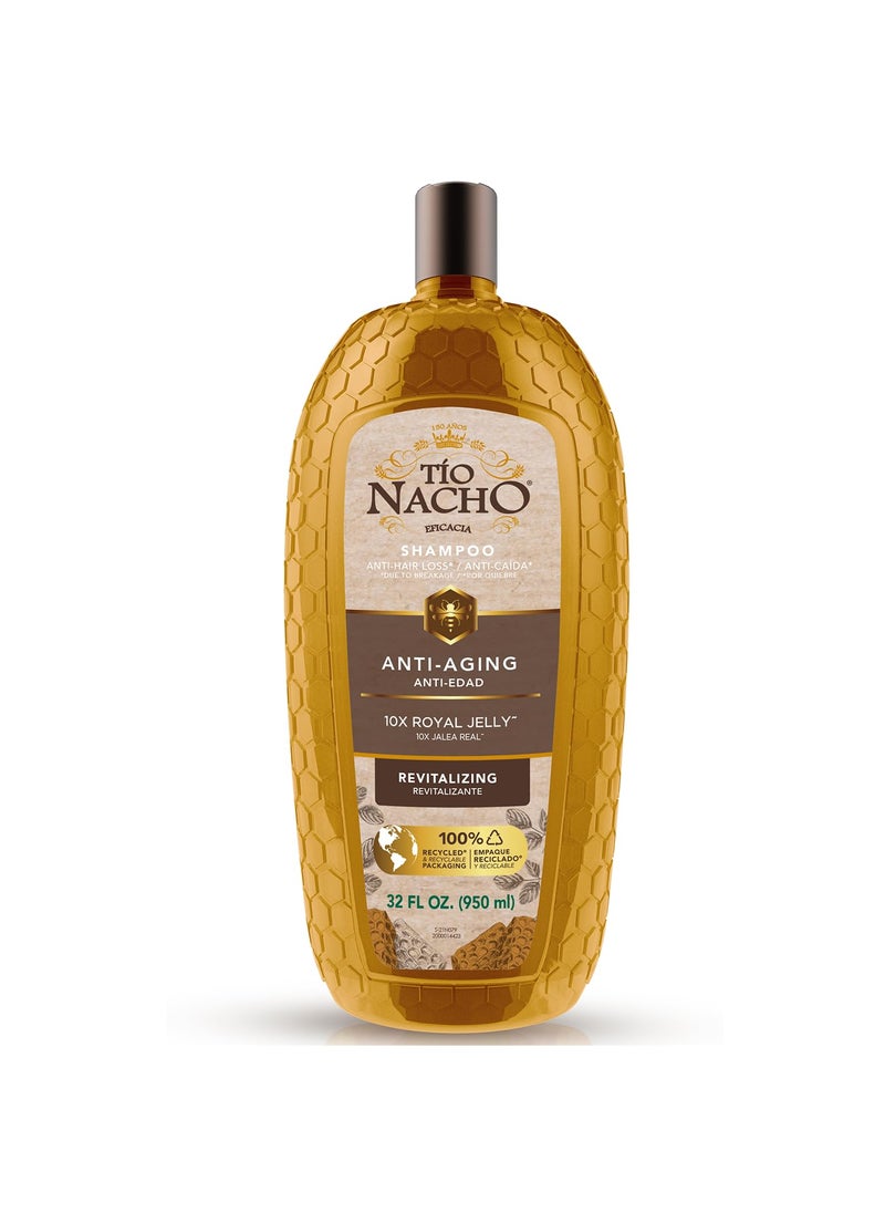 Tio Nacho Tio Nacho AntiAgingRevitalizing Shampoo with Royal Jelly  AgeDefying Shampoo for Aging Hair Defy Damage and Revitalize with Natural Ingredients for Stronger Healthier Hair 32 fl oz 