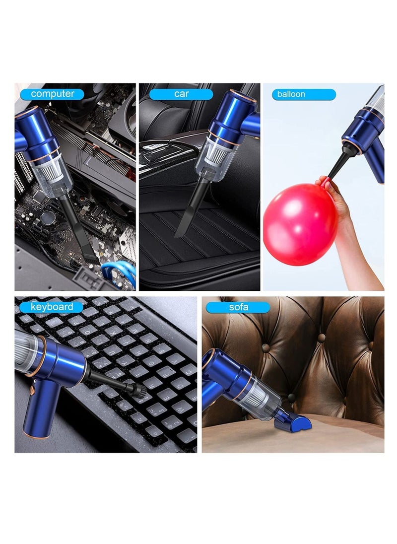 Captaintech - Air Duster Compressed Electric Air Duster Cleaner for PC Rechargeable 6000mAH Cordless Air Cleaner Blower for Laptop Keyboard Electronics Home Cleaning Alternative to Canned Air Duster - Image 1