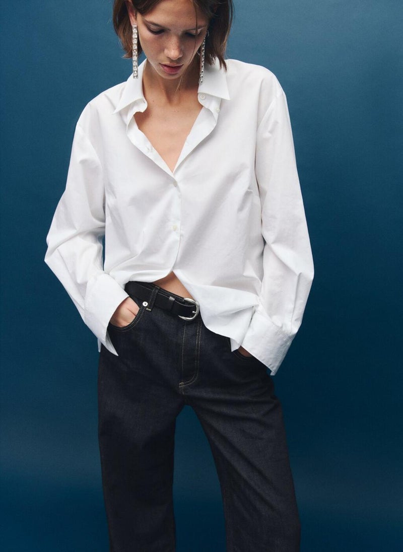 مانجو جينز واسع الساق بأزرار - Image 4