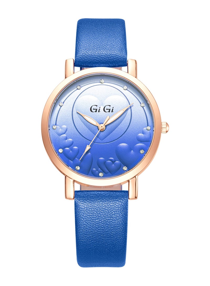 GiGi Women Wrist watch by GiGi Analog Watch Leather band Dial with Crystals - Image 1