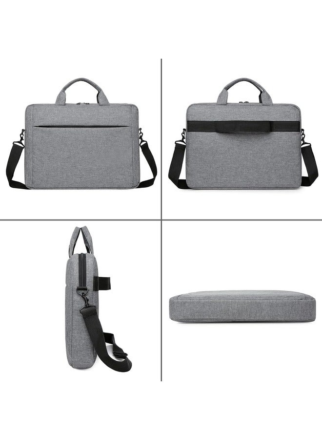 SKY-TOUCH Laptop Bag 15.6 inch briefcase with Strap | Grey - Image 3