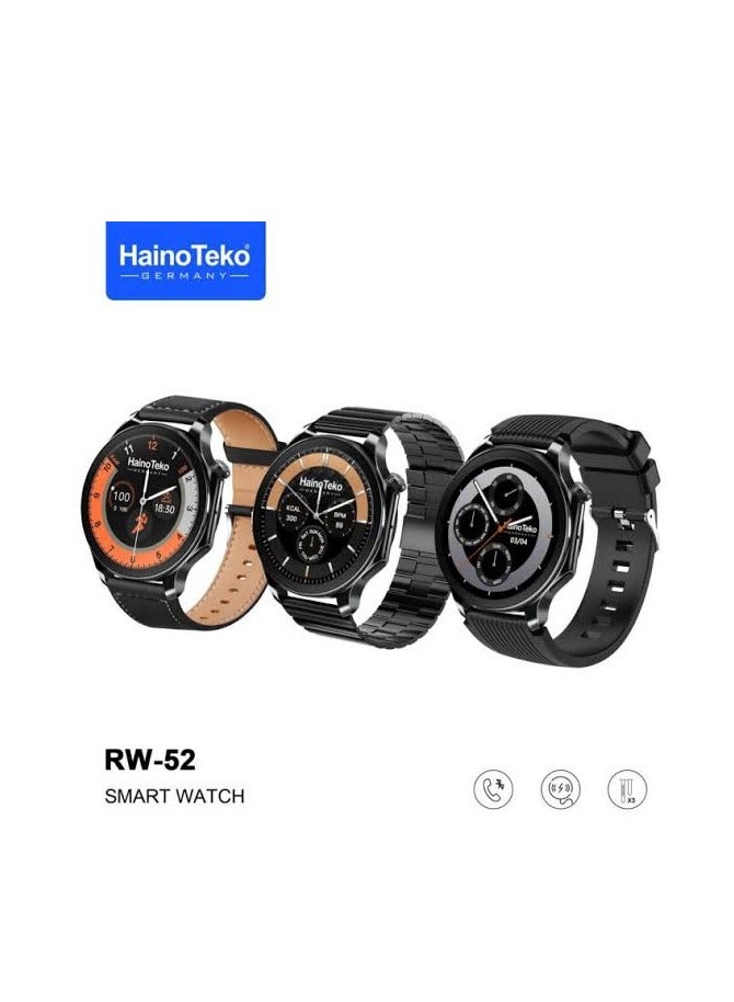 Haino Teko The HainoTeko RW-52 Smart Watch is stylish and versatile Black - Image 2