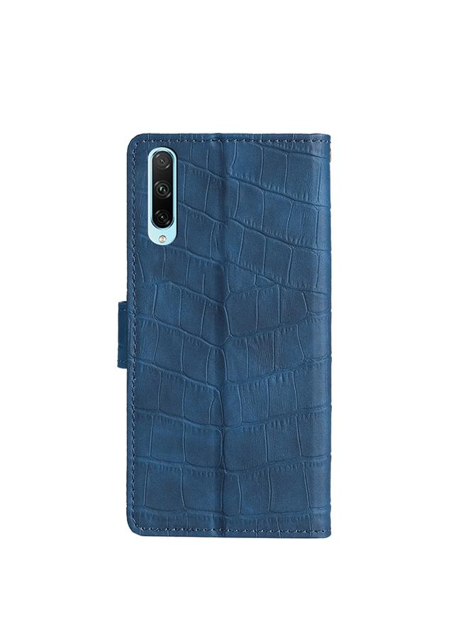 اس-توب جراب لهاتف Honor 30i مصنوع من جلد البولي يوريثان وملمس جلد التمساح مع مشبك مغناطيسي - Image 3