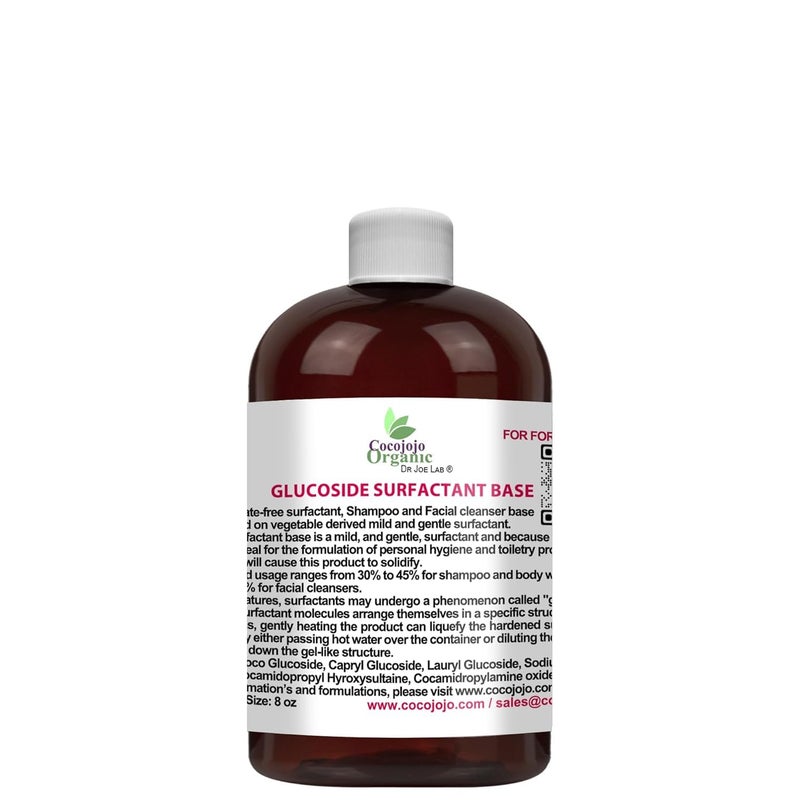 Dr Joe Lab Decyl Glucoside Natural Surfactant  Surfactants for Soap Making Lauryl Glucoside DIY Shower Gel Skin Care Body and Face Wash Plant Derived Natural  32 Oz