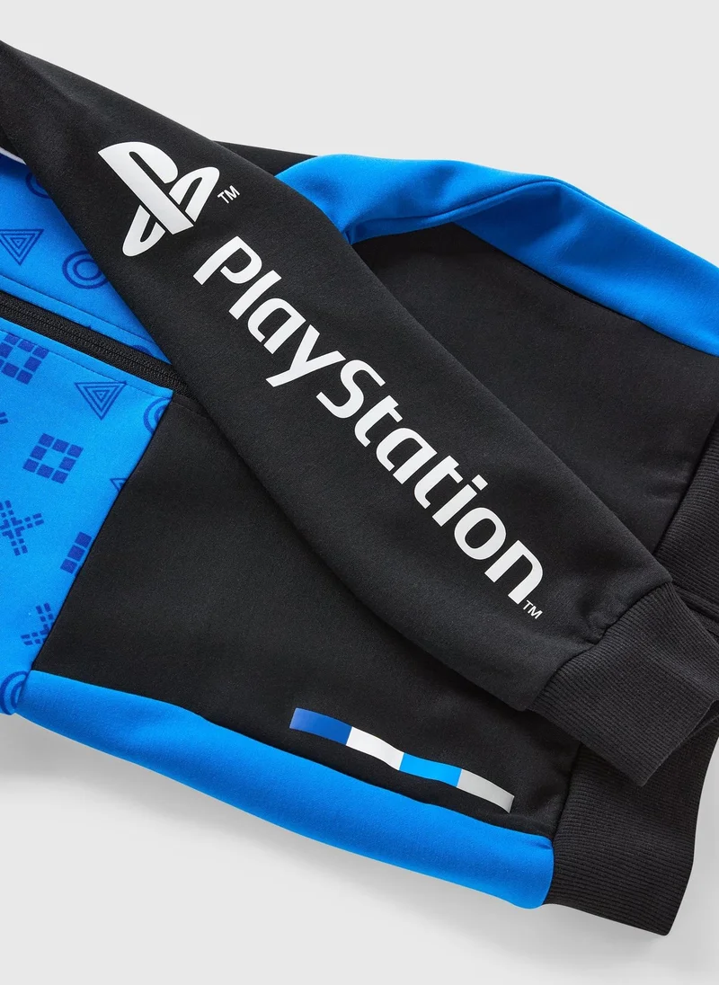 Matalan Playstation Blue Zip Up Hoodie