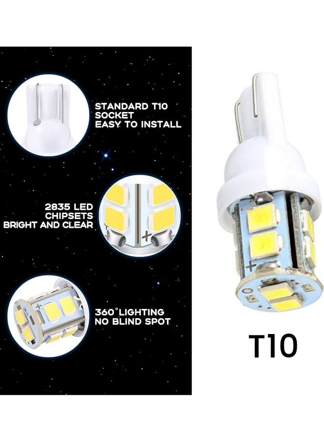 Topleo 20-Piece Led Car Light Bulb Kit, T10 31Mm 42Mm, Led Colored Light Bulb, Suitable For Replacing Car Interior Lights, Indoor Map Ceiling Lights, And Trunk Led Lights (White) - Image 4