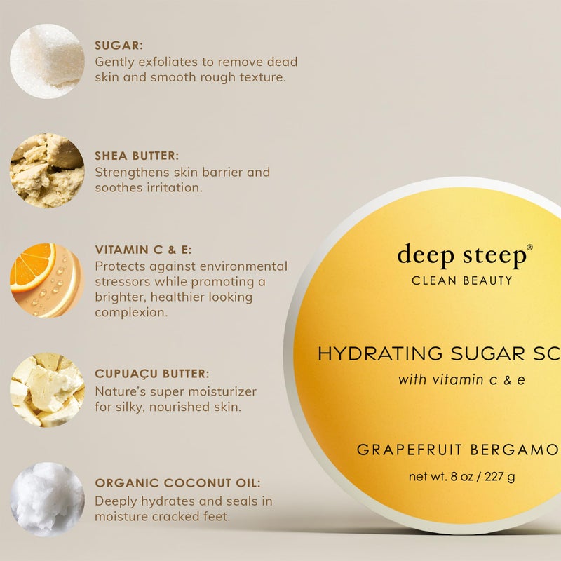 Deep Steep Sugar Scrub, 8oz (Fig Apricot) - Image 5