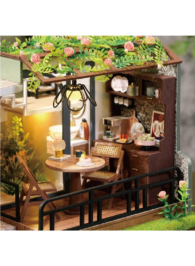 Bluejw Zhiqu House Diy Cabin Double-layer French Garden Villa Model French Hand-assembled Wooden Girlfriend Birthday Ceremony - Image 4