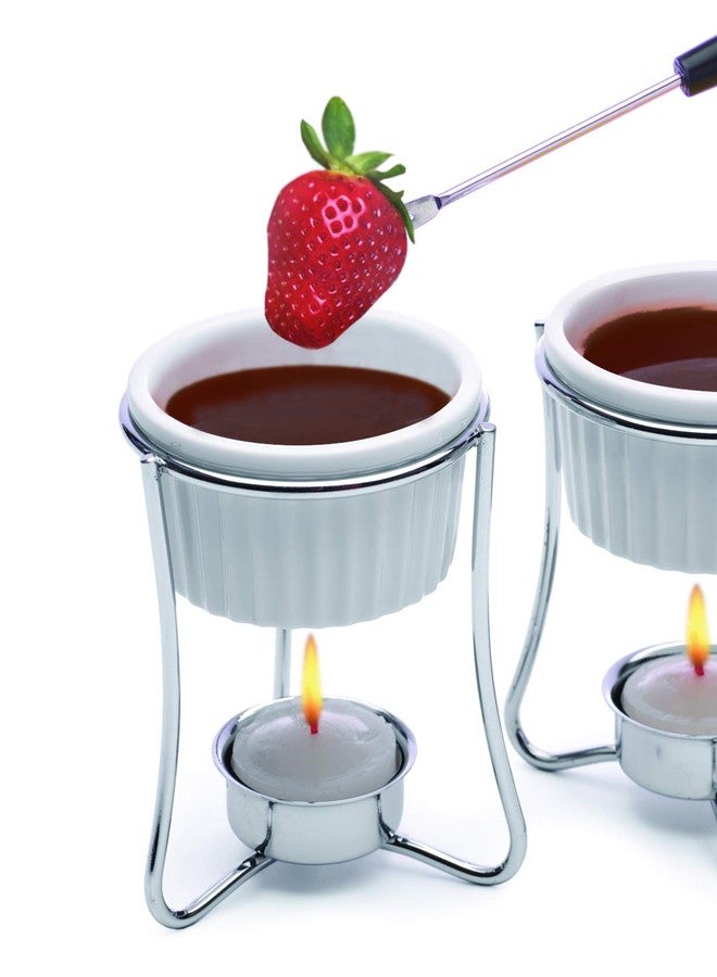 بريب ووركس طقم فوندو مدفأة الزبدة من السيراميك من بريبوركس باي بروجريسيف - Image 2