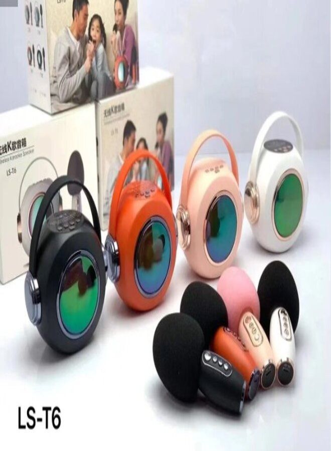 Karaoke Portable Wireless Bluetooth Microphone With Speaker Multicolor  - Image 2