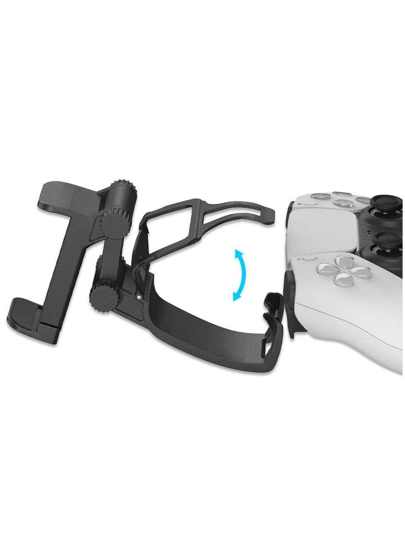 KASTWAVE - Clip Mount for PS5 DualSense Wireless Controller, Adjustable Mobile Phone Clamp Handle Bracket Gaming Holder Mount Stand for Playstation 5 Controller DualSense,Black - Image 1