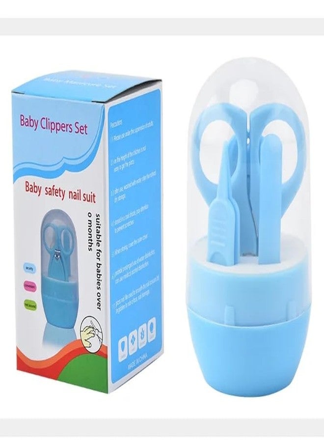ZUGAD Toddler Grooming Nail Cutter Kit with Scissors Nail Clipper Safety Cutter (Set of 4 Pcs) (Multicolour) - Image 1