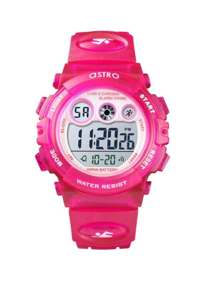 أسترو Astro Kids Watch, Digital Display and Plastic Strap - A9935-PPRS, Red