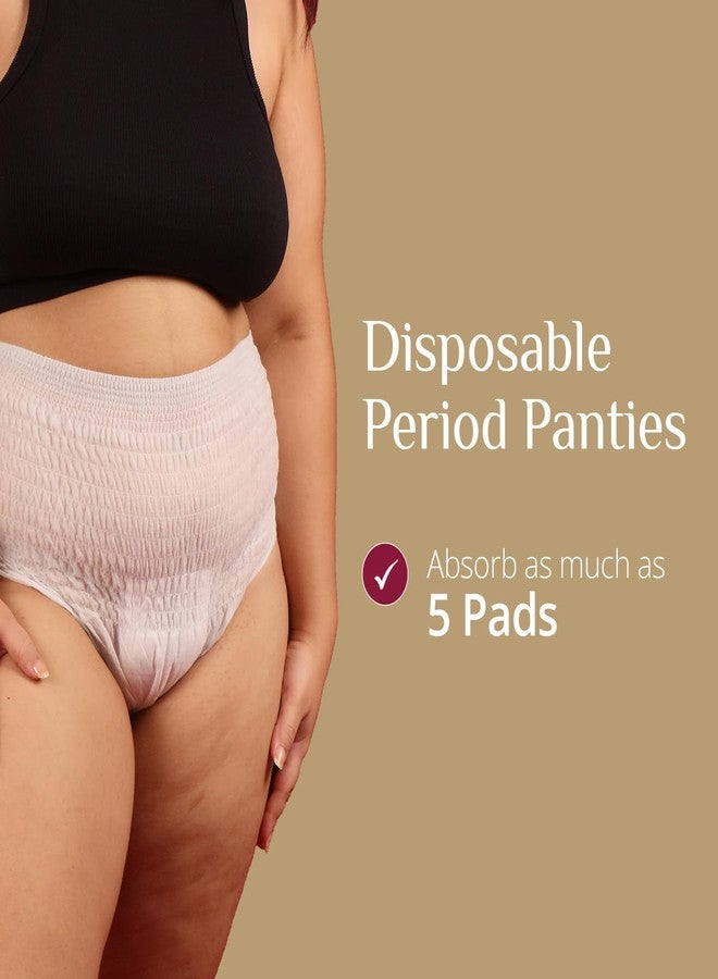 Carmesi Day and Night Period Care Combo | 10 XL Sensitive Pads and 4 (XL-XXL) Disposable Period Panties | No Period Rashes | All-Night Leak-Proof Protection for Super-Heavy Flow - Image 3