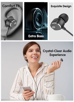 Seeken SEEKEN Type C Stereo Headphones with Microphone - Black | High-Resolution Audio | Long Battery Life | Premium Design | High-Quality.  - Image 2
