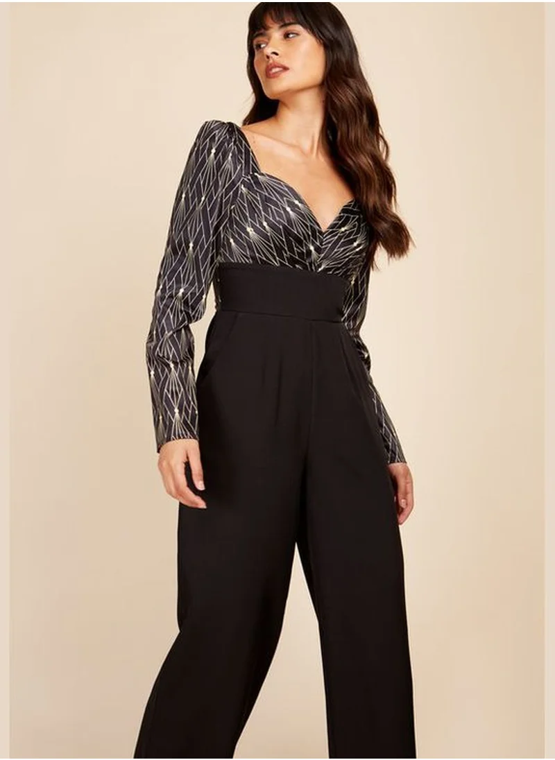 ليتل مسترس Little Mistress Black Deco Jumpsuit