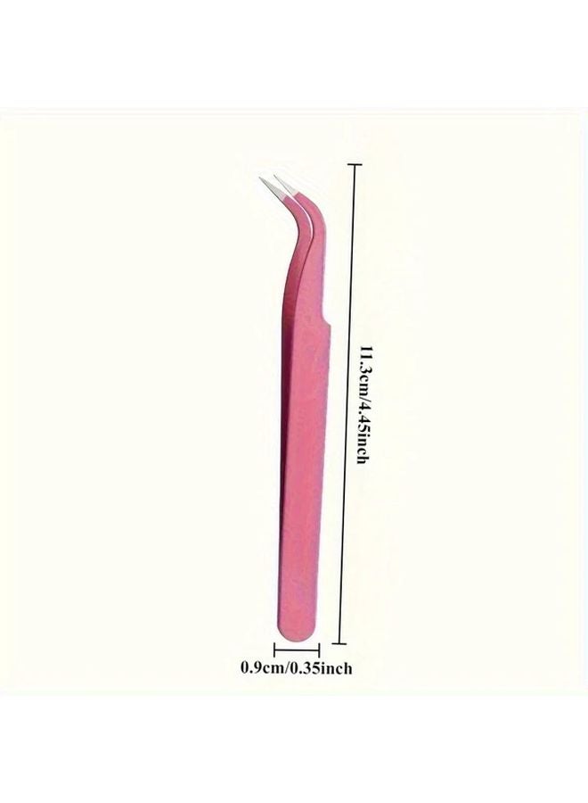 6pcs Macaron Color Craft Tweezers Stainless Steel Precision Tools for DIY Nail Art - Image 4