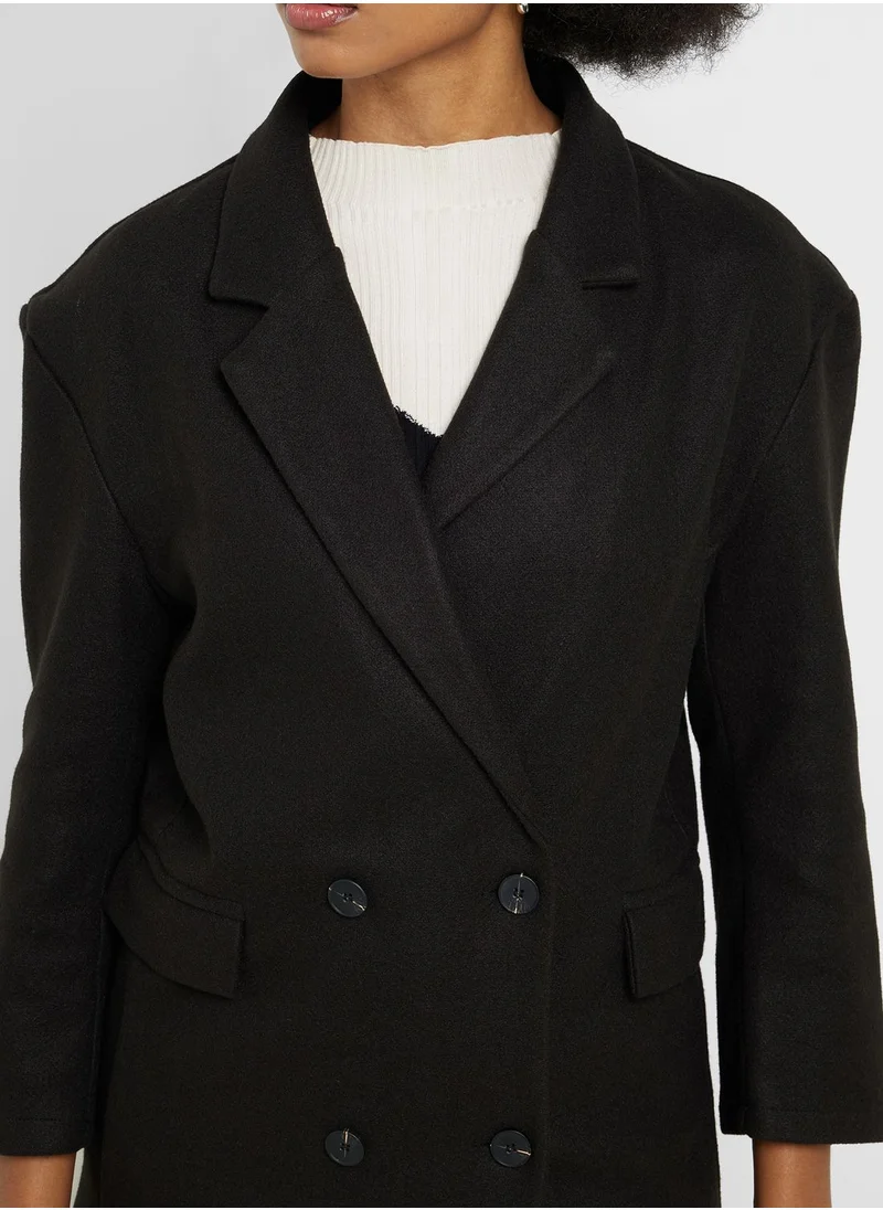 ELLA Double Breasted Longline Blazer