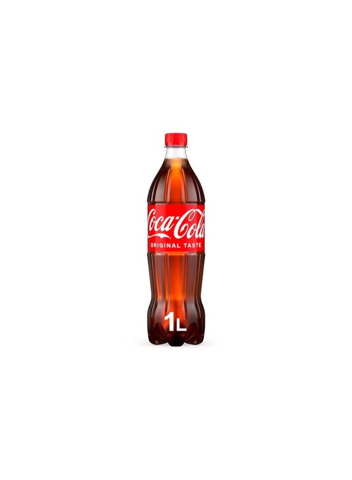 Coca-Cola Original Taste Carbonated Soft Drink Pet 1L