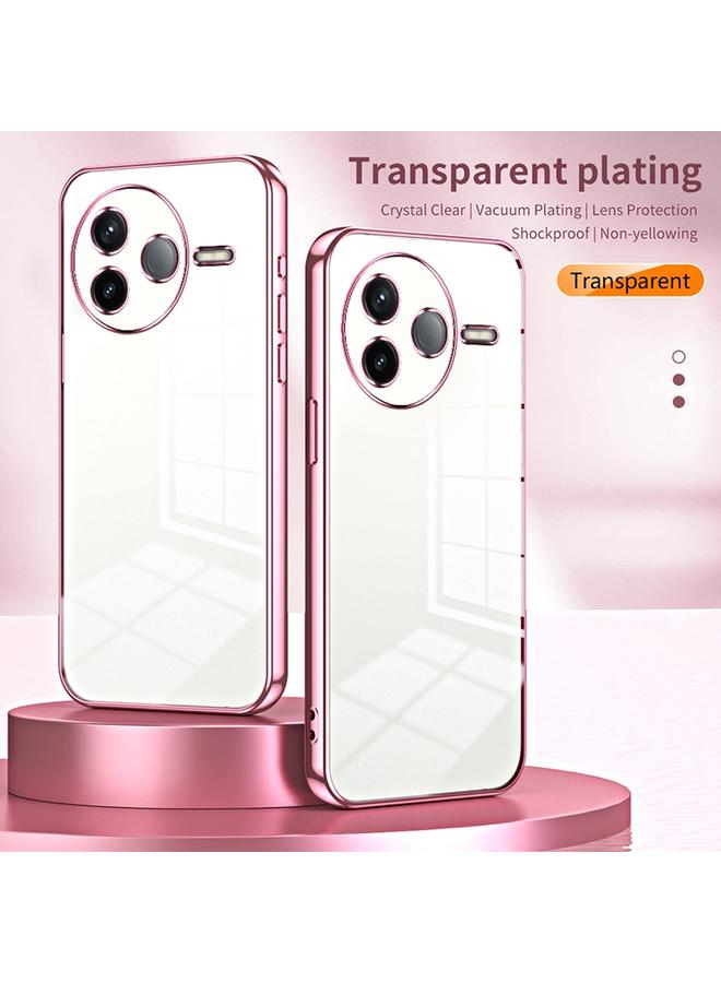 اس-توب جراب لهاتف Redmi K80، جراب هاتف شفاف مطلي بفتحة دقيقة - Image 2