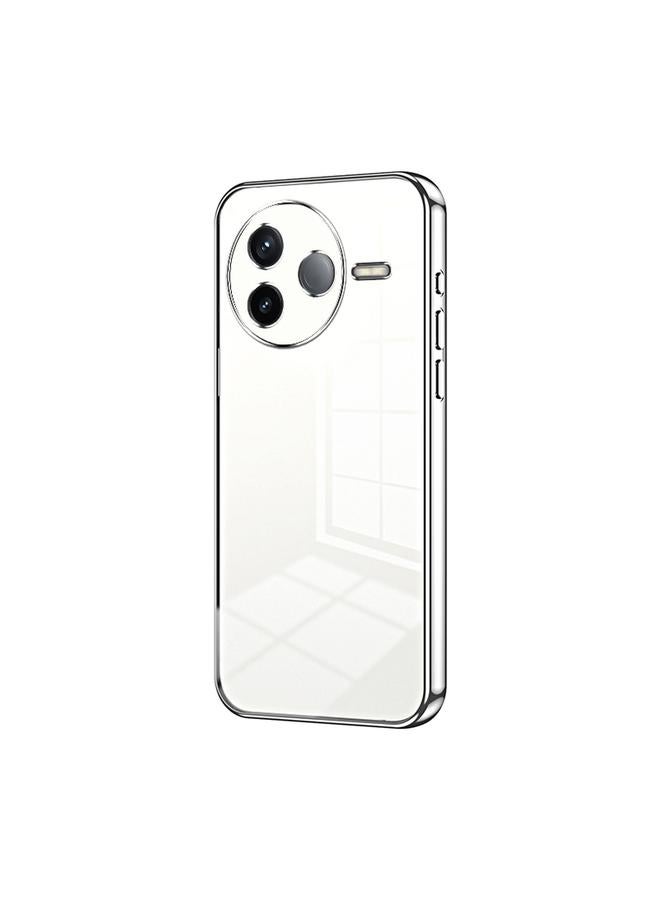 اس-توب جراب لهاتف Redmi K80، جراب هاتف شفاف مطلي بفتحة دقيقة - Image 1