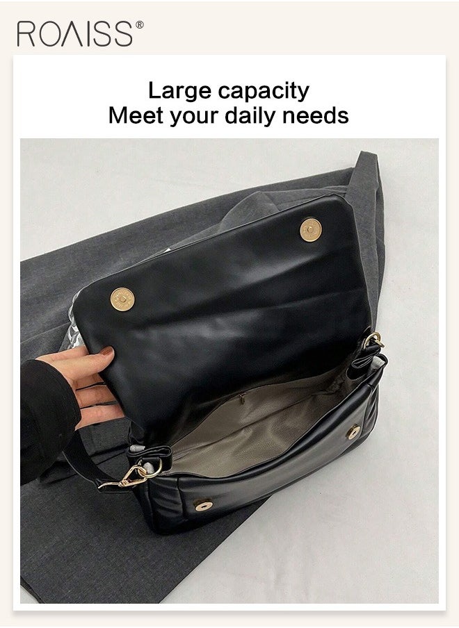 Fashionable Soft Pu Leather Crossbody Bag Women'S Daily Commuting Versatile Flip Shoulder Bag Practical Soft Underarm Bag - pzsku/Z9C247FA5370A2328FD6BZ/45/_/1723684300/4a6898e5-29f3-4180-acac-bf7d8716eb28