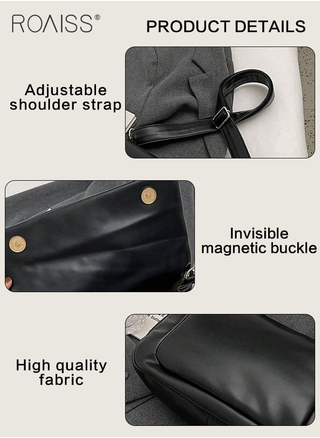 Fashionable Soft Pu Leather Crossbody Bag Women'S Daily Commuting Versatile Flip Shoulder Bag Practical Soft Underarm Bag - pzsku/Z9C247FA5370A2328FD6BZ/45/_/1723684371/00ec7671-e31e-45c5-b5b9-8887d501a53f