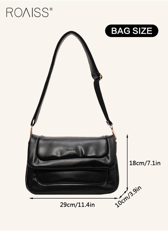 Fashionable Soft Pu Leather Crossbody Bag Women'S Daily Commuting Versatile Flip Shoulder Bag Practical Soft Underarm Bag - pzsku/Z9C247FA5370A2328FD6BZ/45/_/1723684371/cb7fa0da-e187-4920-b5b8-e5b1990379fe