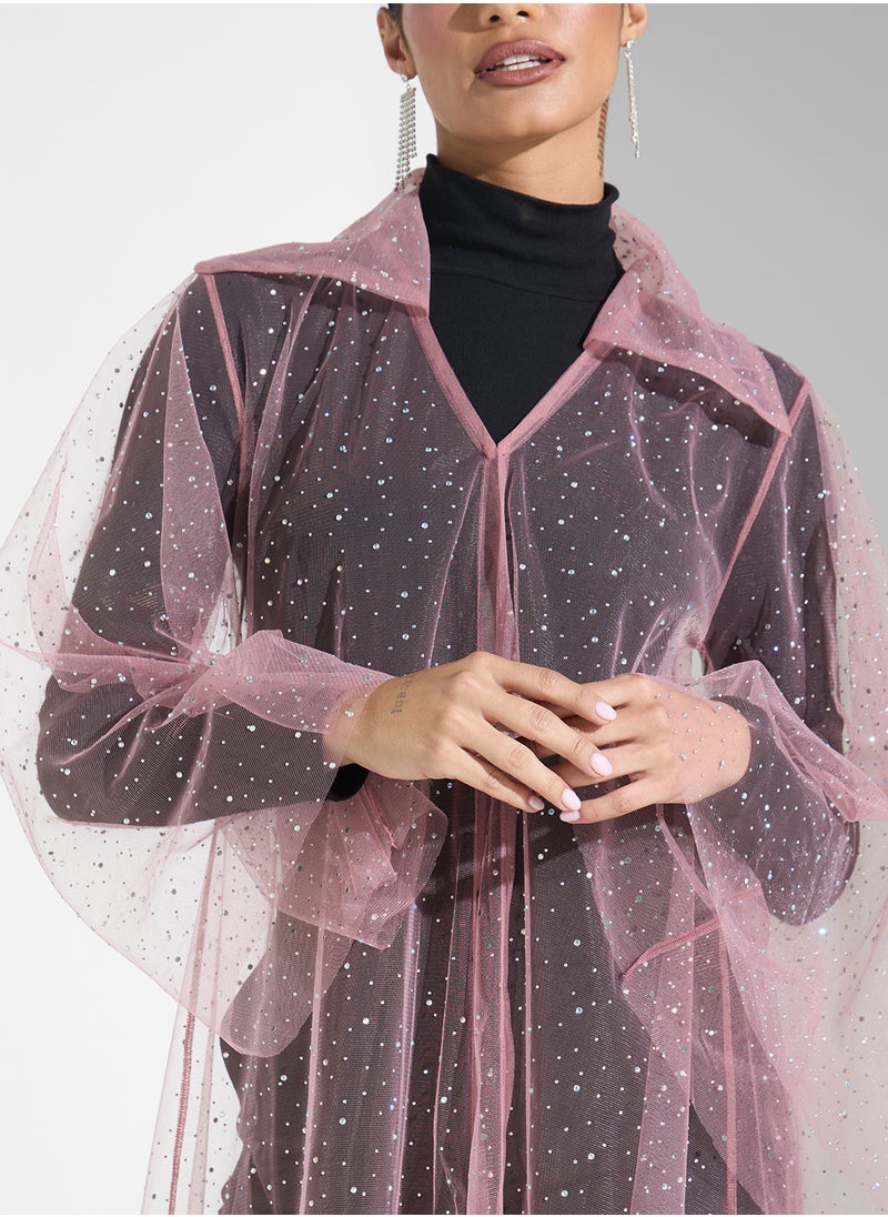 Khizana Sheer Abaya  - Image 3