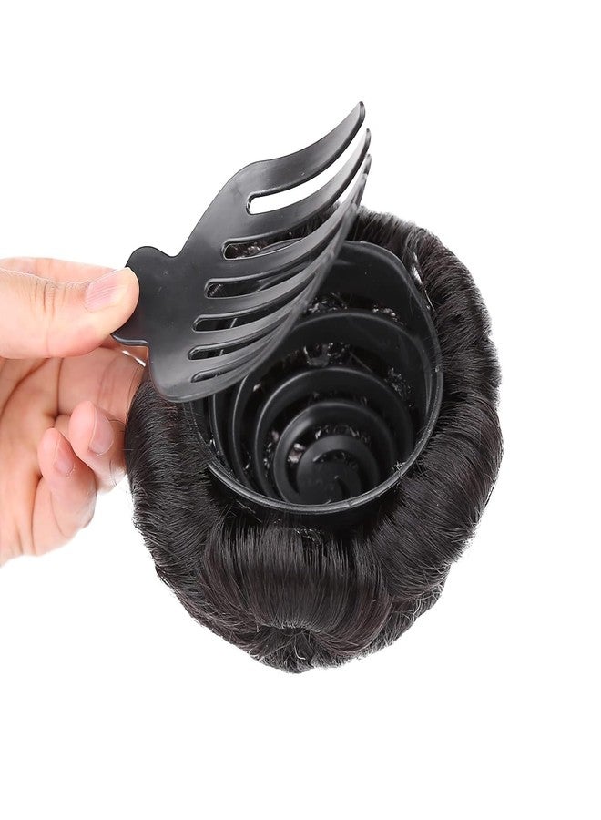 Samyak Hair Chignon Bun Claw Clip Hair Extension Artificial Synthetic Hairpiece For Women & Girls - Image 4
