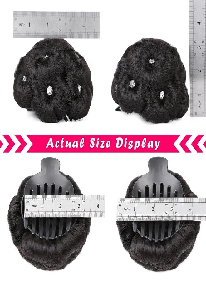 Samyak Hair Chignon Bun Claw Clip Hair Extension Artificial Synthetic Hairpiece For Women & Girls - Image 5