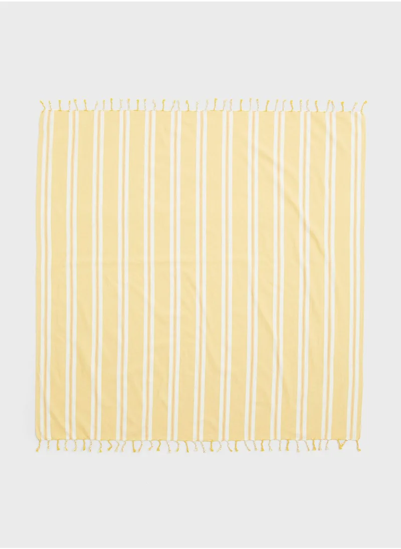 اتش اند ام Large Hammam Beach Towel