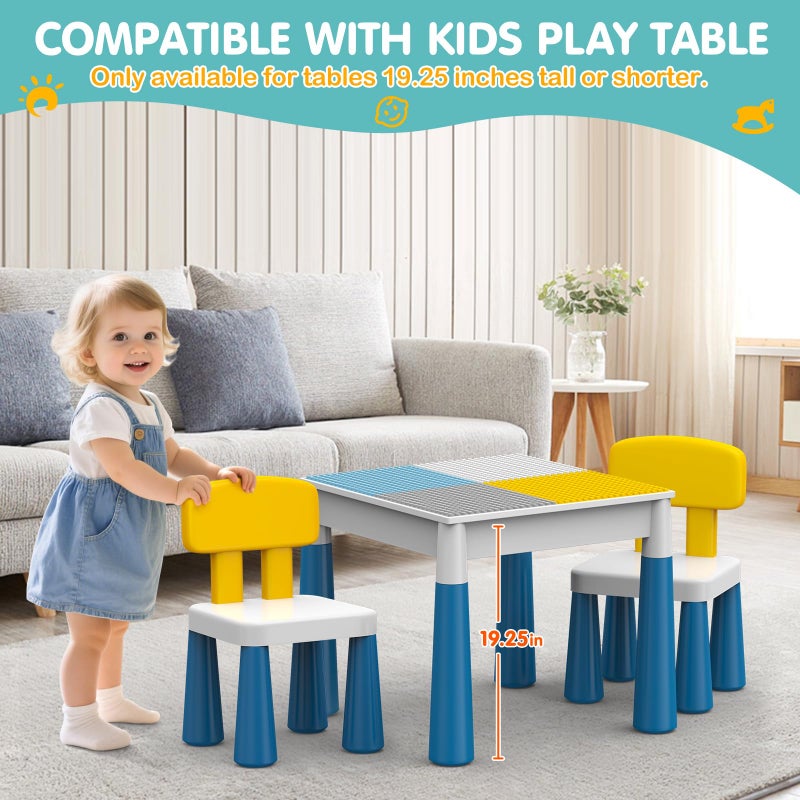 OCATO Plastic Toddler Chairs: 2 Pcs Kids Chairs for Table Step Stool Lightweight Indoor or Outdoor School Camping Playroom Nursery Beach Activity Small Chair for Kids Boys Girls Birthday Gifts Age 3 - Image 3