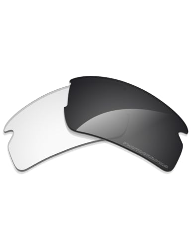 Alphax Adapt Grey Photochromic Nonpolarized Replacement Lenses for Oakley Flak 20 XL OO9188 59mm Sunglasses - Image 3