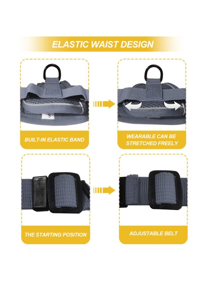 SYOSI Escape Proof Cat Harness(S-Size), Adjustable Step-in Vest Reflective Strip Leash Set Soft Mesh Harness Small Dog Walking Harness Pet Safety Vest No-Choke Cat Vest for Kitten Puppy Rabbit - Image 3