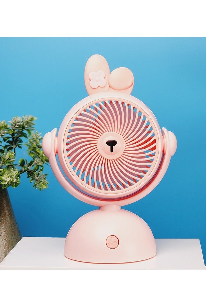 Raxoom Handheld Fan, Portable Mini Fan Rechargeable with 4 Speeds, Hand Held   & Adjustable Angle for Office Home Outdoor Traveling (Pink) - Image 1