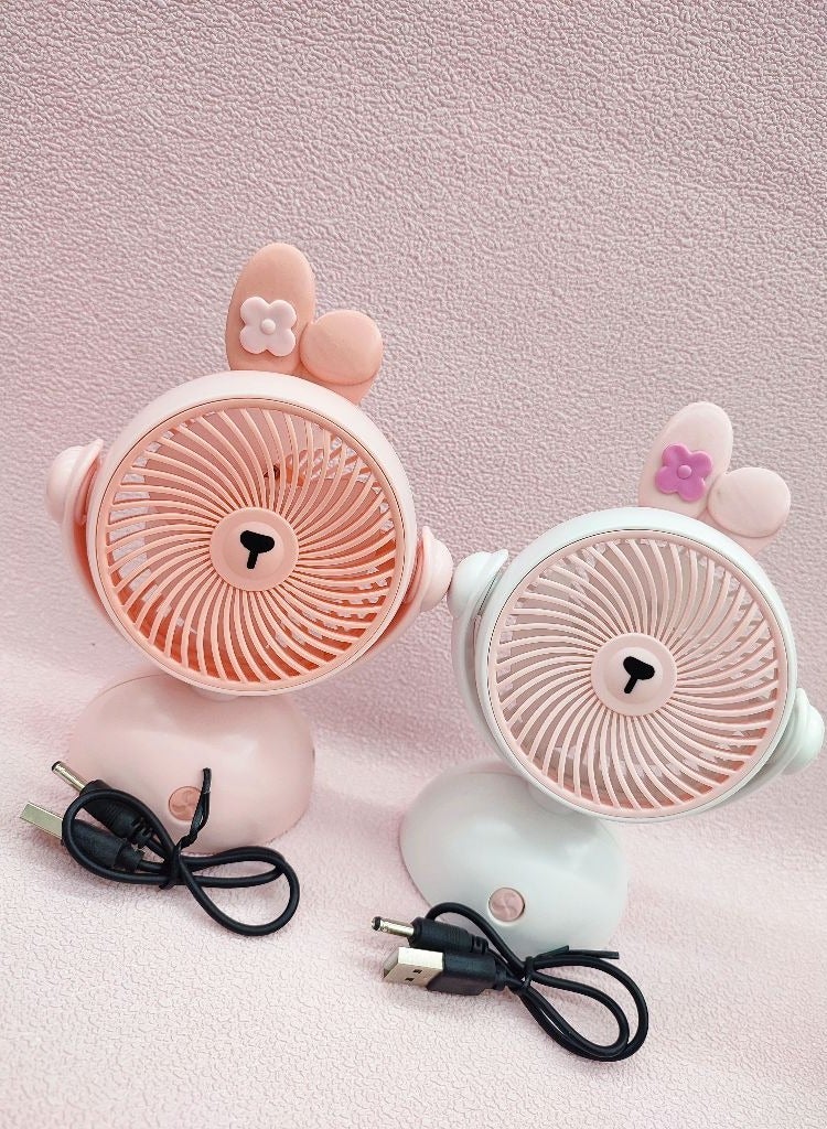 Raxoom Handheld Fan, Portable Mini Fan Rechargeable with 4 Speeds, Hand Held   & Adjustable Angle for Office Home Outdoor Traveling (Pink) - Image 2