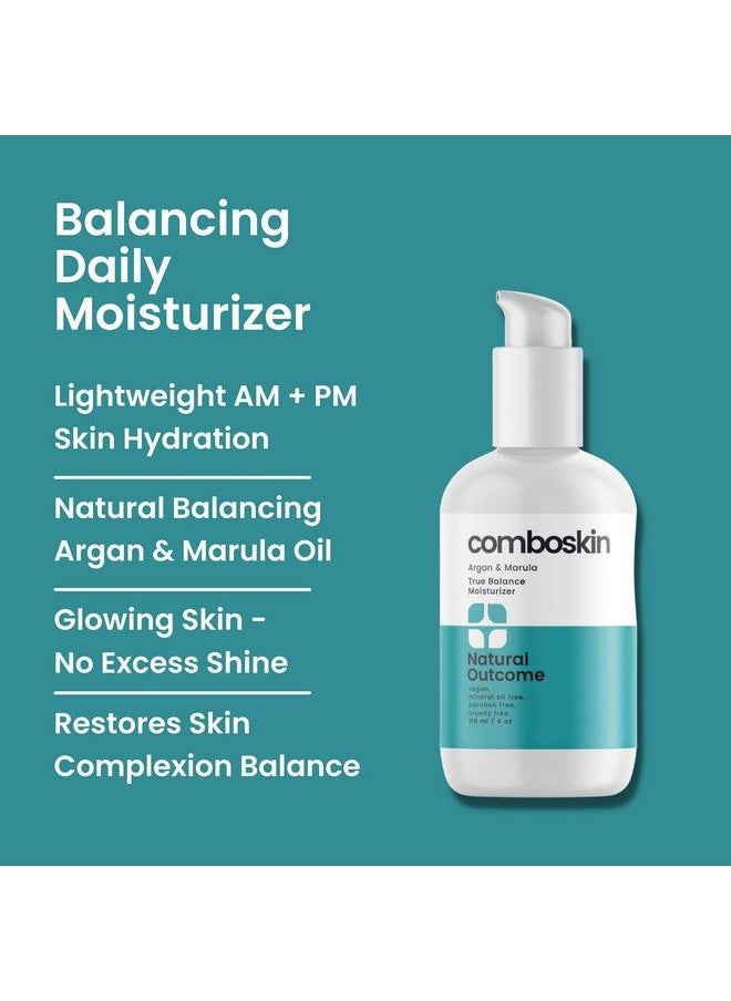natural outcome Combination Skin Facial Moisturizer Cream | True Balance Daily Facial Moisturizing Lotion With Argan & Marula Oil | 4 Oz  - Image 3
