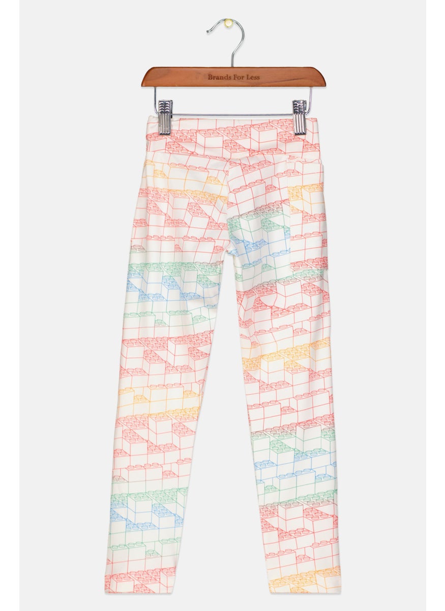 Adidas Adidas x Lego Kids Girl Sportswear Pull On Tights, Multicolor  - Image 2