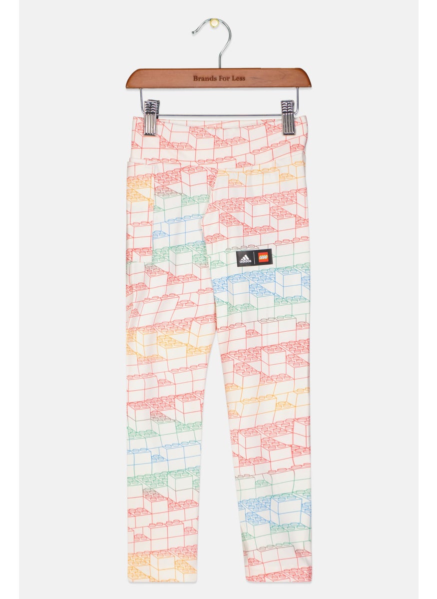 Adidas Adidas x Lego Kids Girl Sportswear Pull On Tights, Multicolor  - Image 1