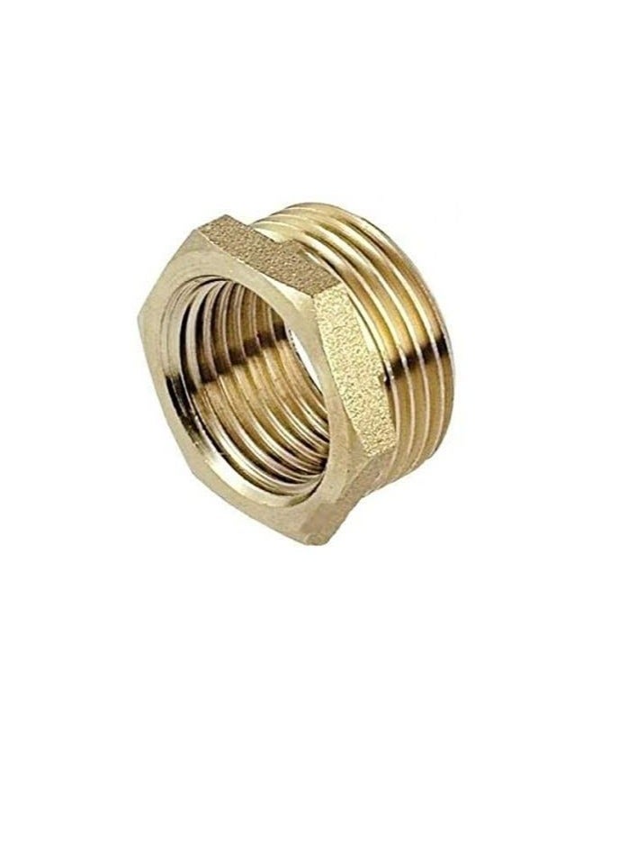 Brass Reducer Bush 1/2 X 3/8  - Image 3