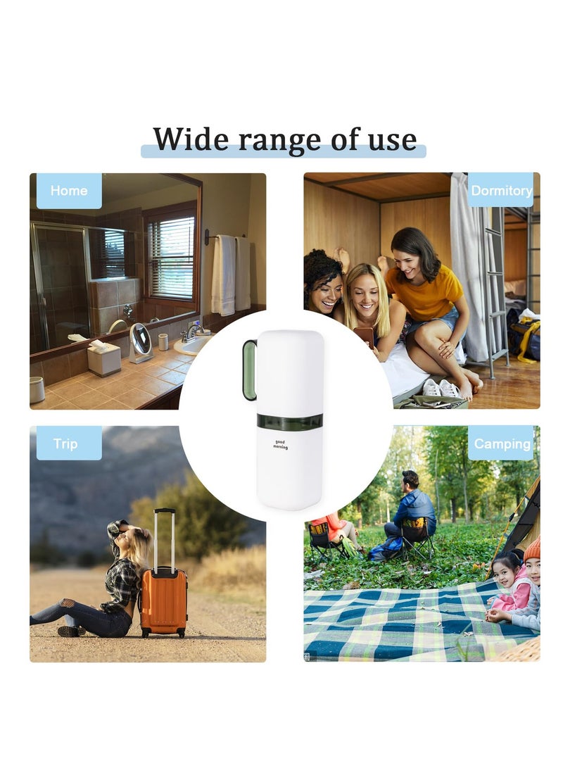 Excefore Travel Toothbrush Cup Case, 2 Pcs Multifunctional Toothbrush, CupToothbrush Holder with with Cover Travel Boothbrush Holder Portable Toothbrush Case and Carrier for Bathroom School Business Trip - Image 5