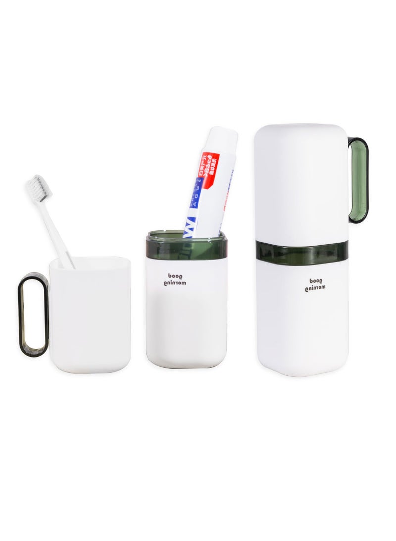 Excefore Travel Toothbrush Cup Case, 2 Pcs Multifunctional Toothbrush, CupToothbrush Holder with with Cover Travel Boothbrush Holder Portable Toothbrush Case and Carrier for Bathroom School Business Trip - Image 3